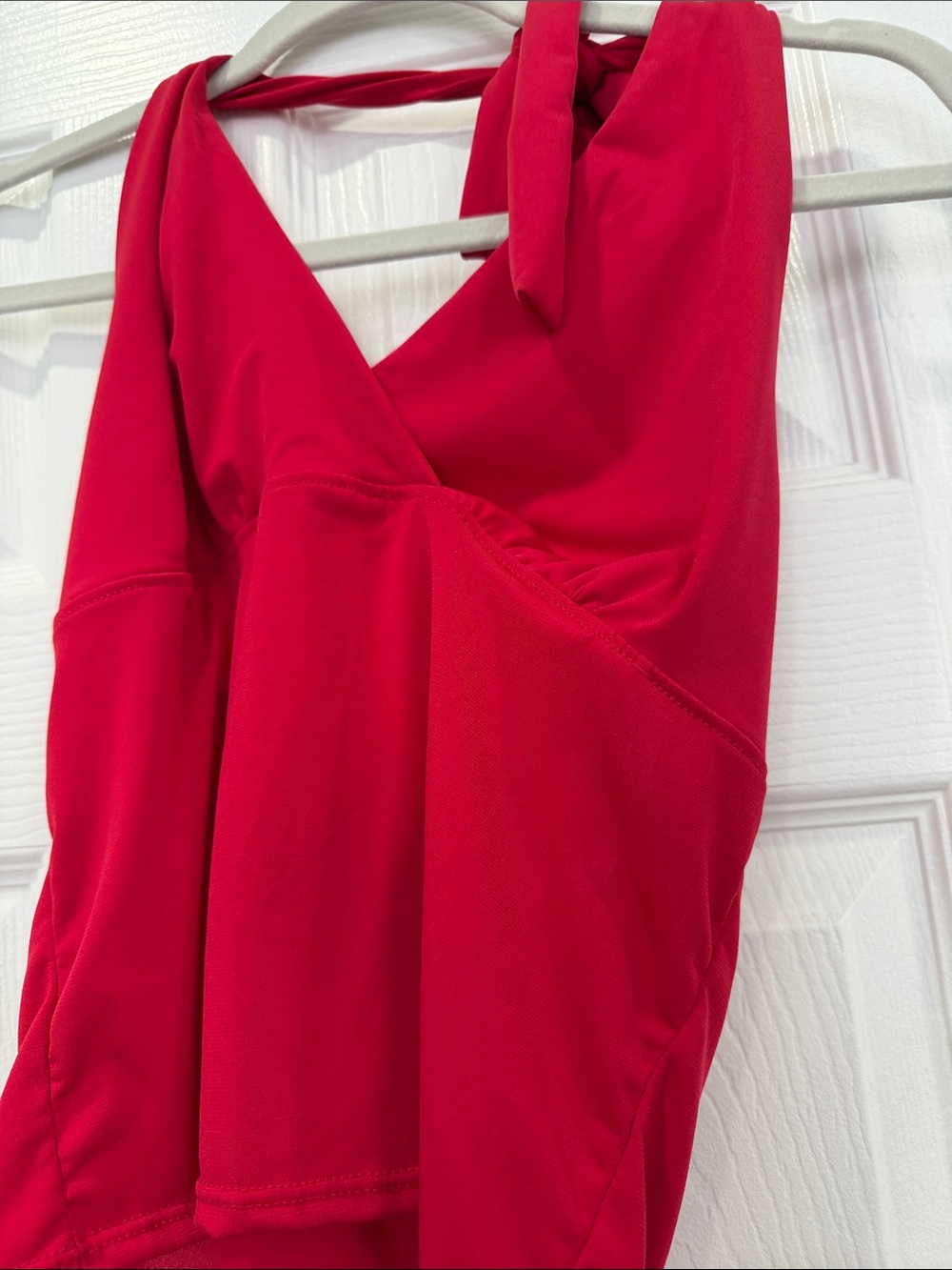 Polly & Esther One-Shoulder Red Top
